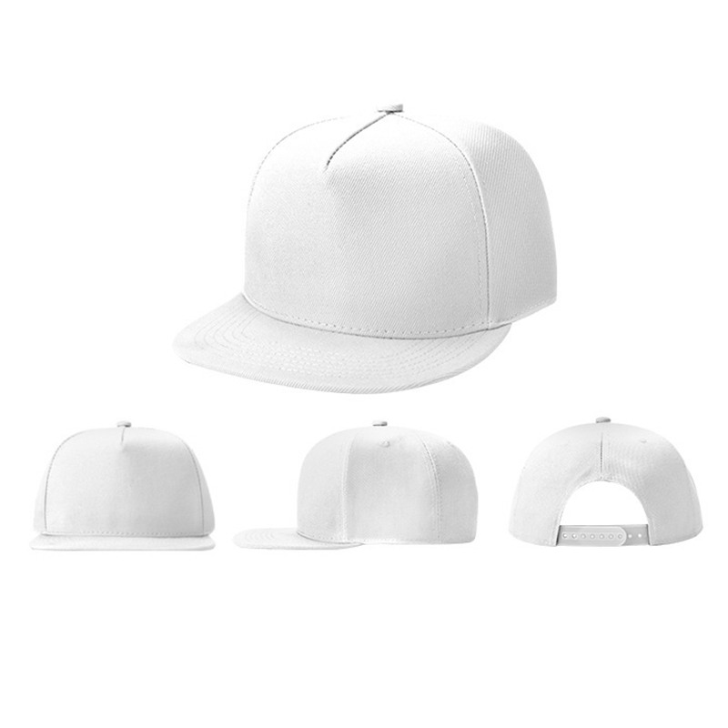 5 Panels Flat Snapback Hats Classic Flat Bill Trucker Hat 14