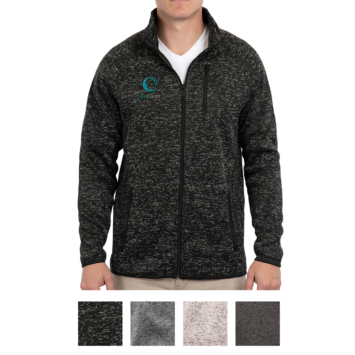 Burnside Men's Sweater Knit Jacket 2