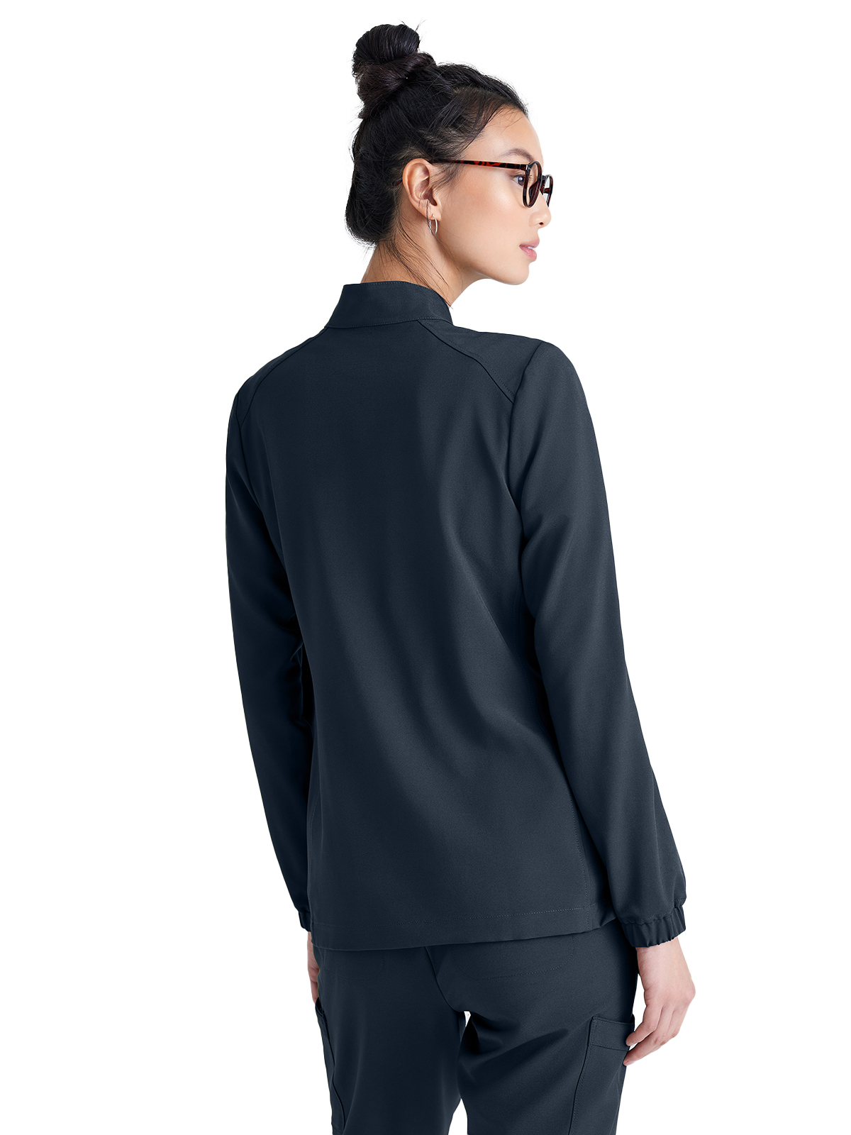Grey's Anatomy Evolve Stretch - Women's Three-Pocket Virtue Warm-Up Scrub Jacket 13