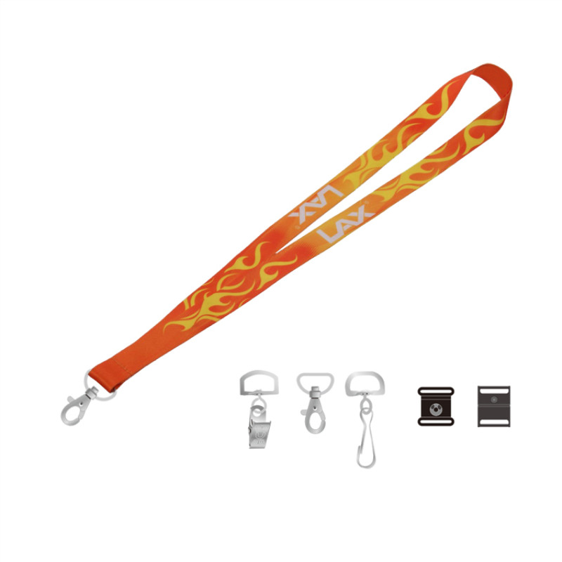 35 1/2" L x 3/4" W Full Color Sublimated Polyester Lanyard 2