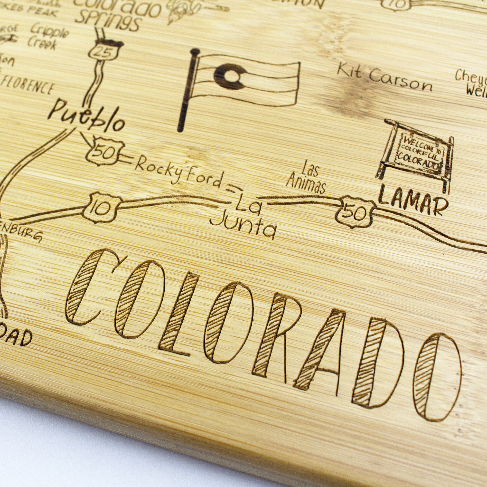 Destination Colorado Cutting & Serving Board 3