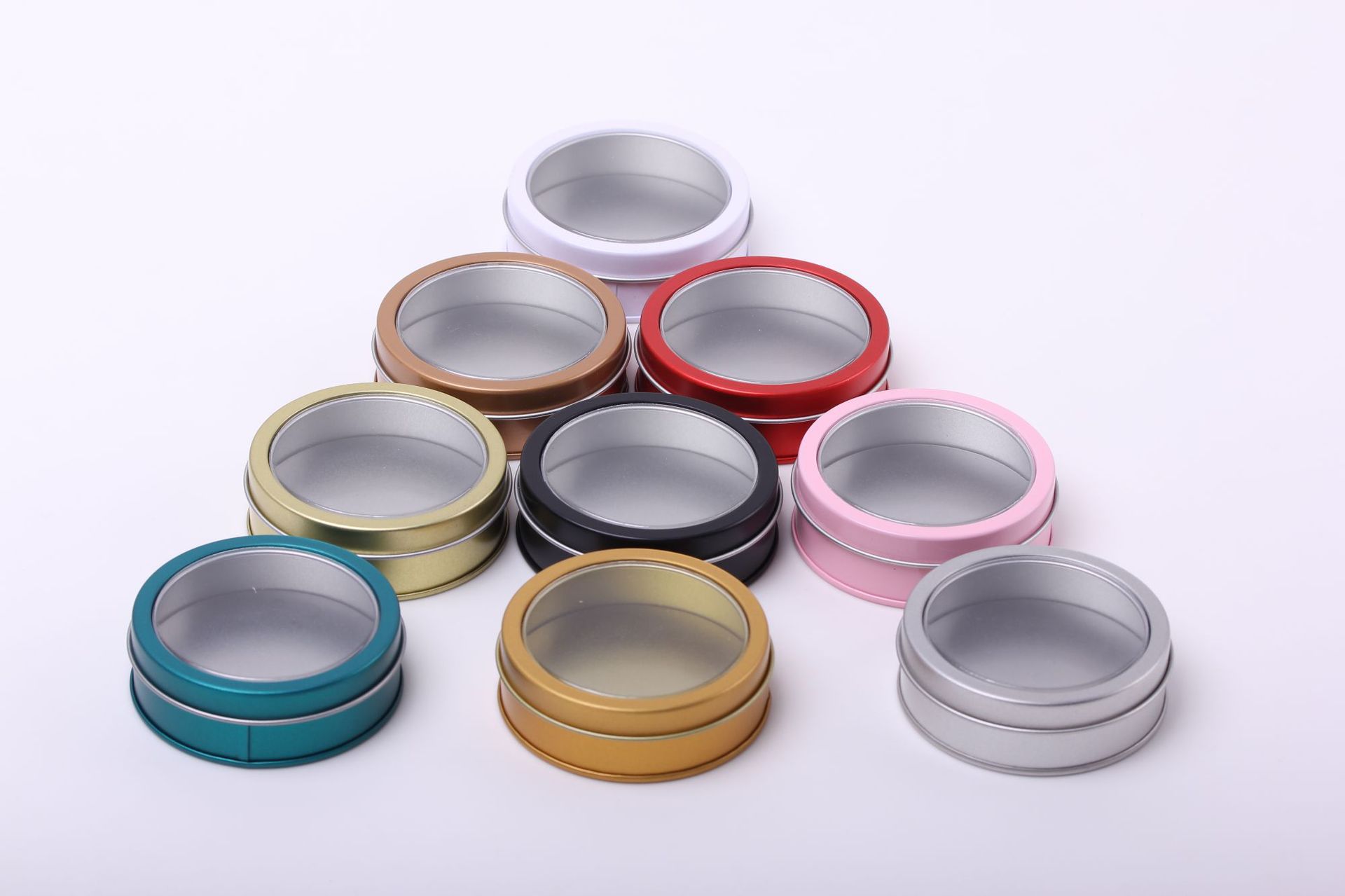 Round Tin Box With PVC Window 4