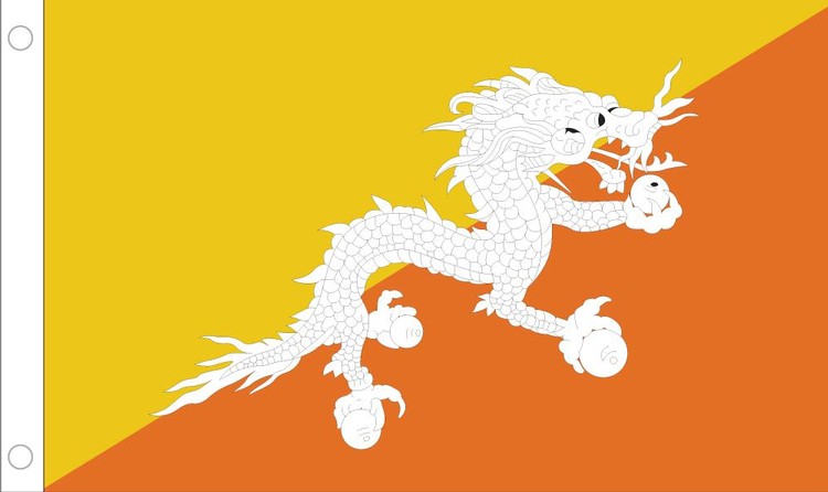 Bhutan Flag - 2' x 3' - Nylon 2