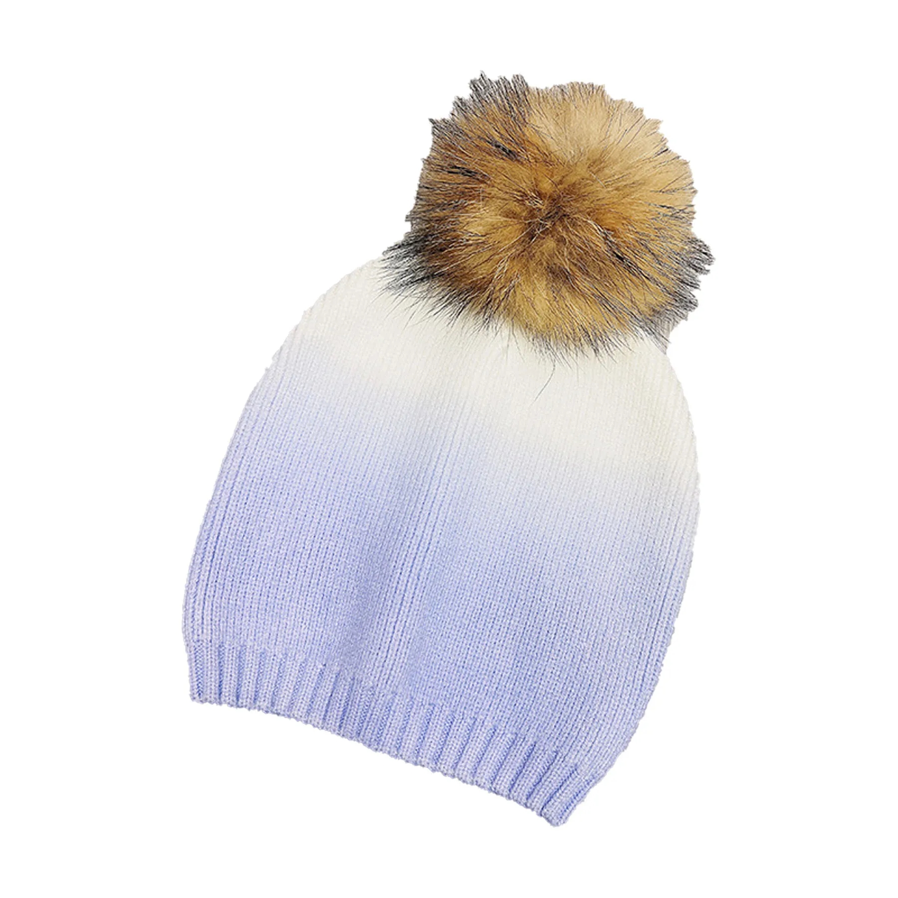 Color Gradient Dip-Dyed Knitted Beanie 9