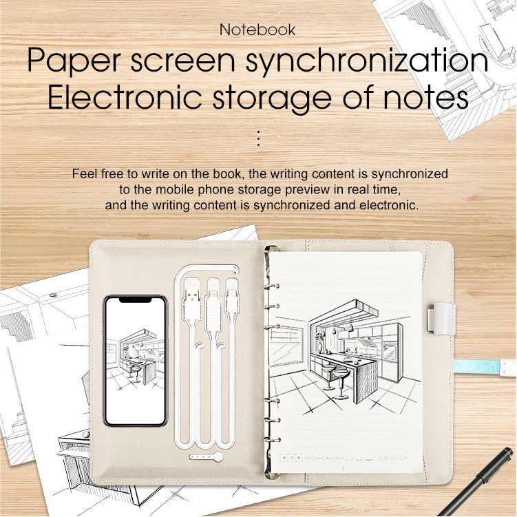 Smart App Synchronization Recordable Handwriting Dairy Notebook Sync Cloud Lcd Notebook 6