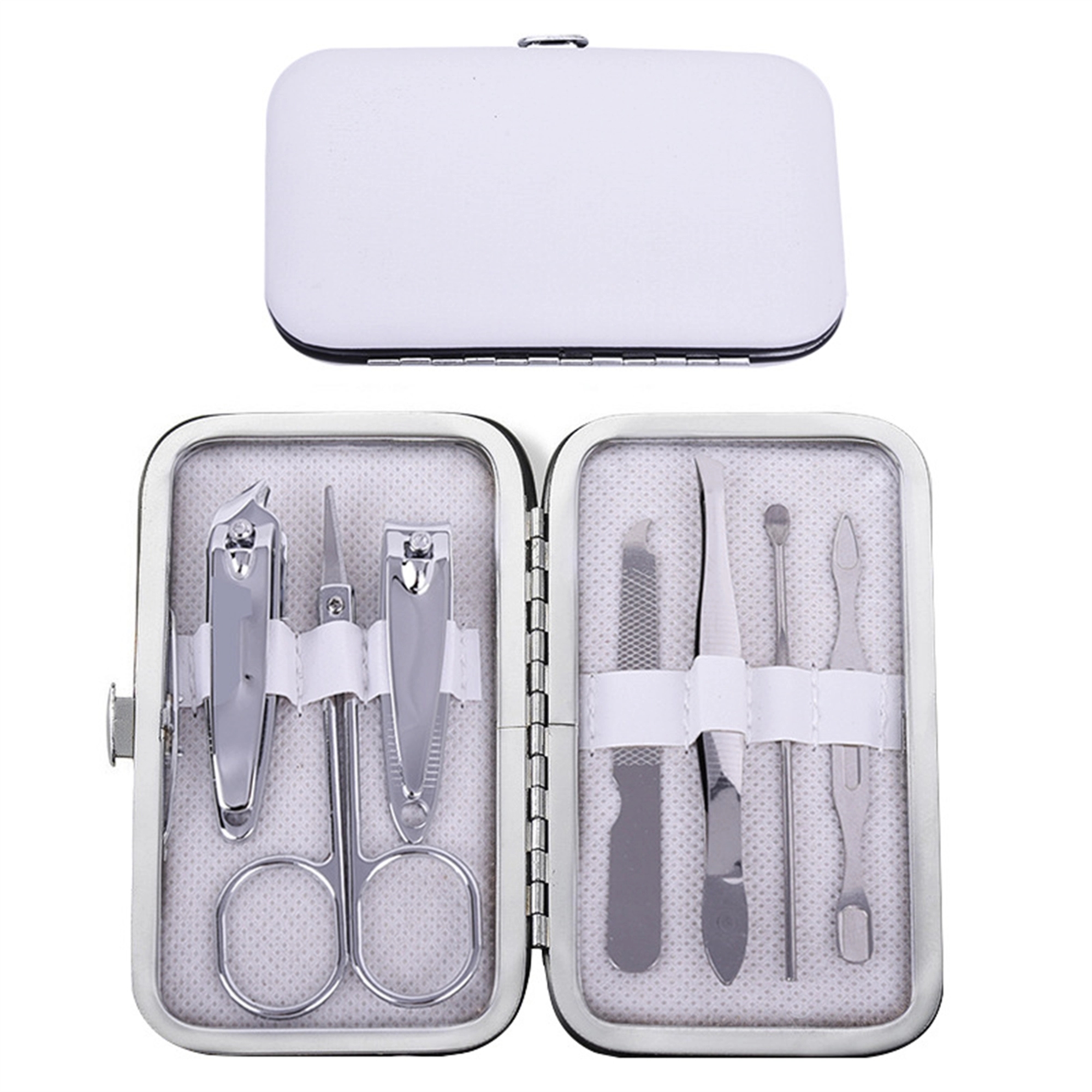 Stainless Steel 7 in 1 Set Manicure Makeup Tool 4