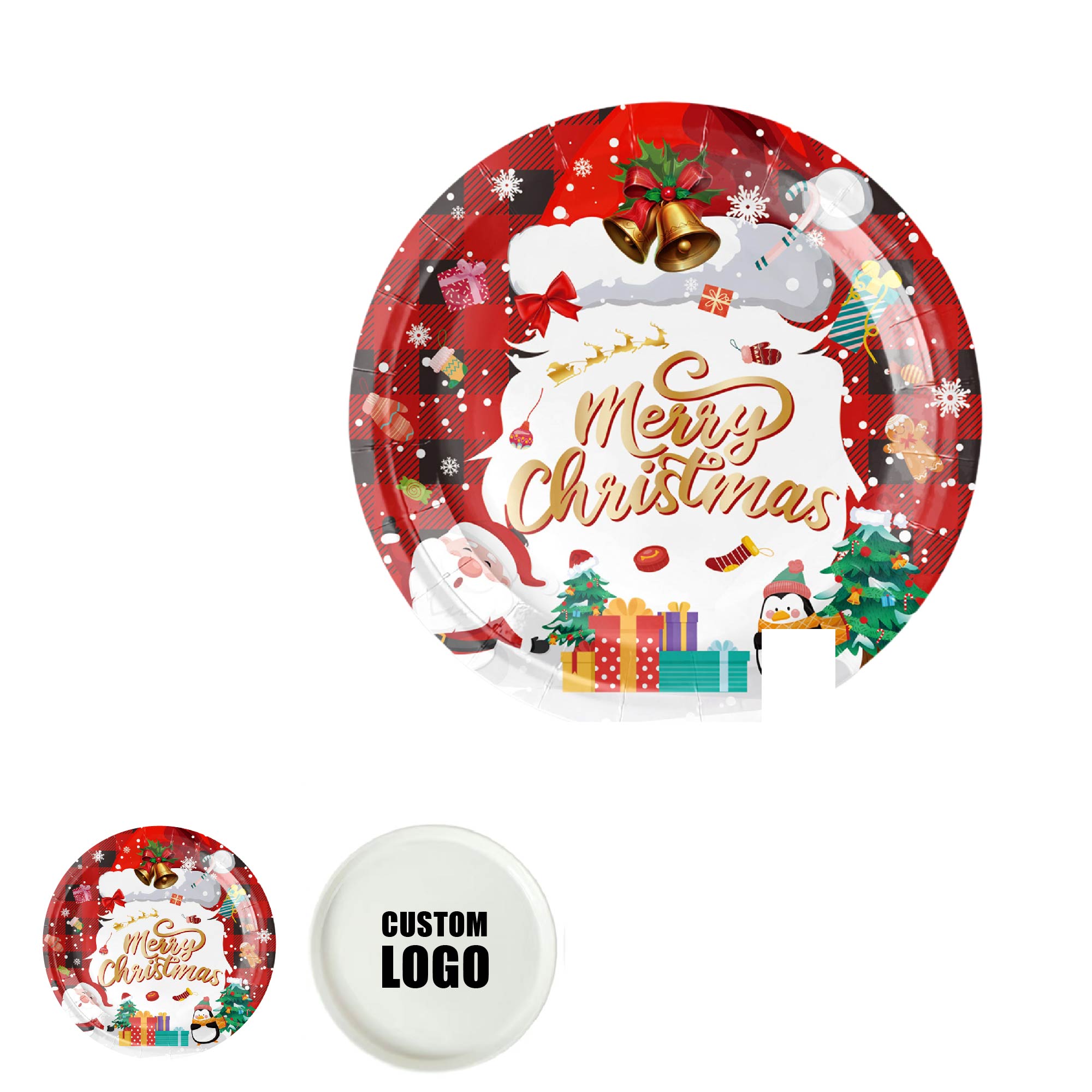 MOQ 50 pcs Festive Xmas Plates 1
