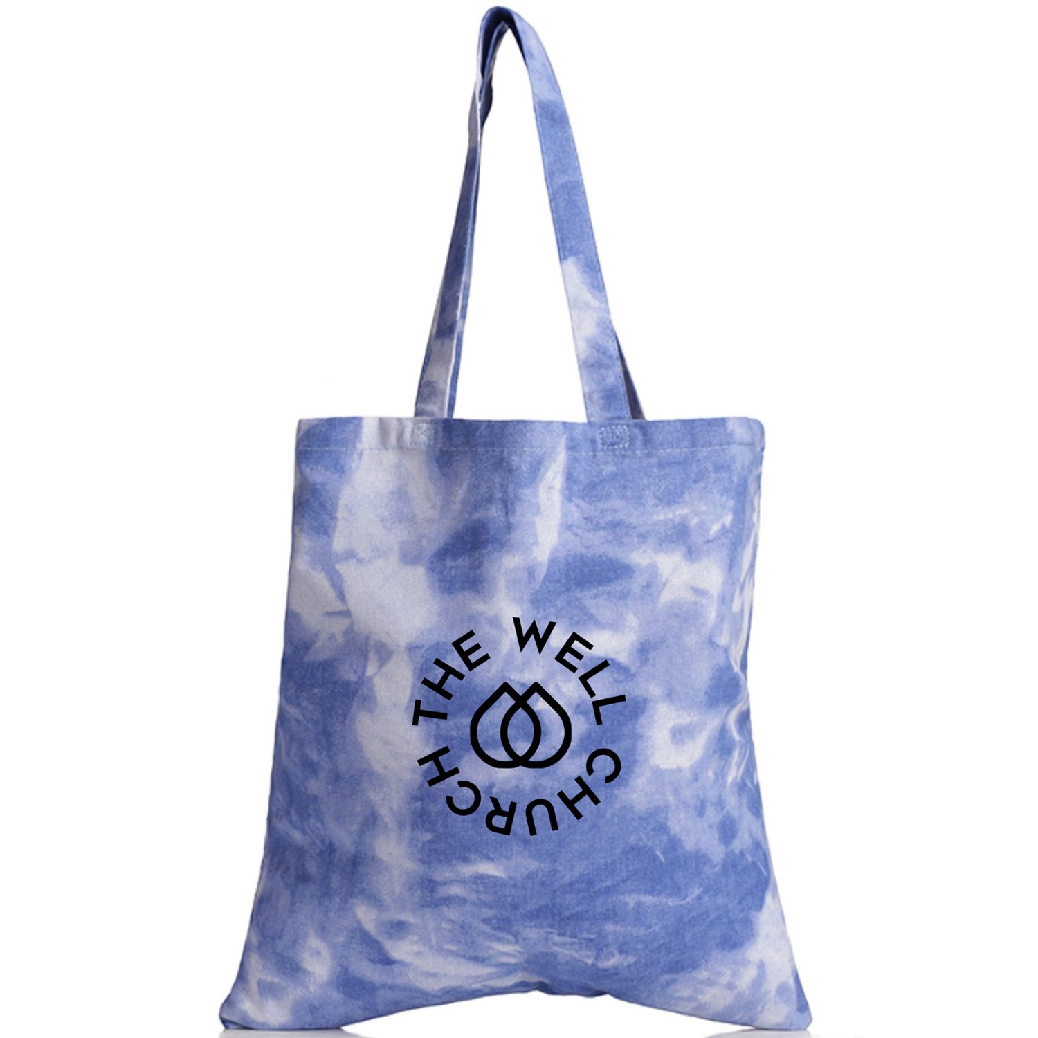 100% Cotton Heavy Canvas Tie-dye Tote Bag USA Decorated (15" x 16") 3
