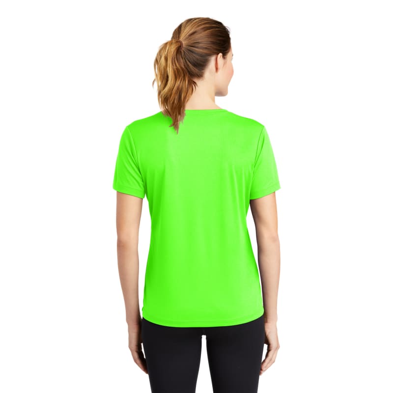Sport-Tek Women's PosiCharge RacerMesh V-Neck Tee. 44