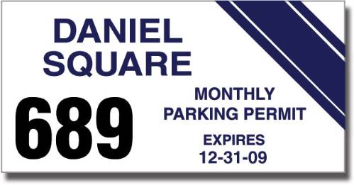 Kwik-Stik Security Window Decal (Spot Color) 0 to 6 sq. inches 3
