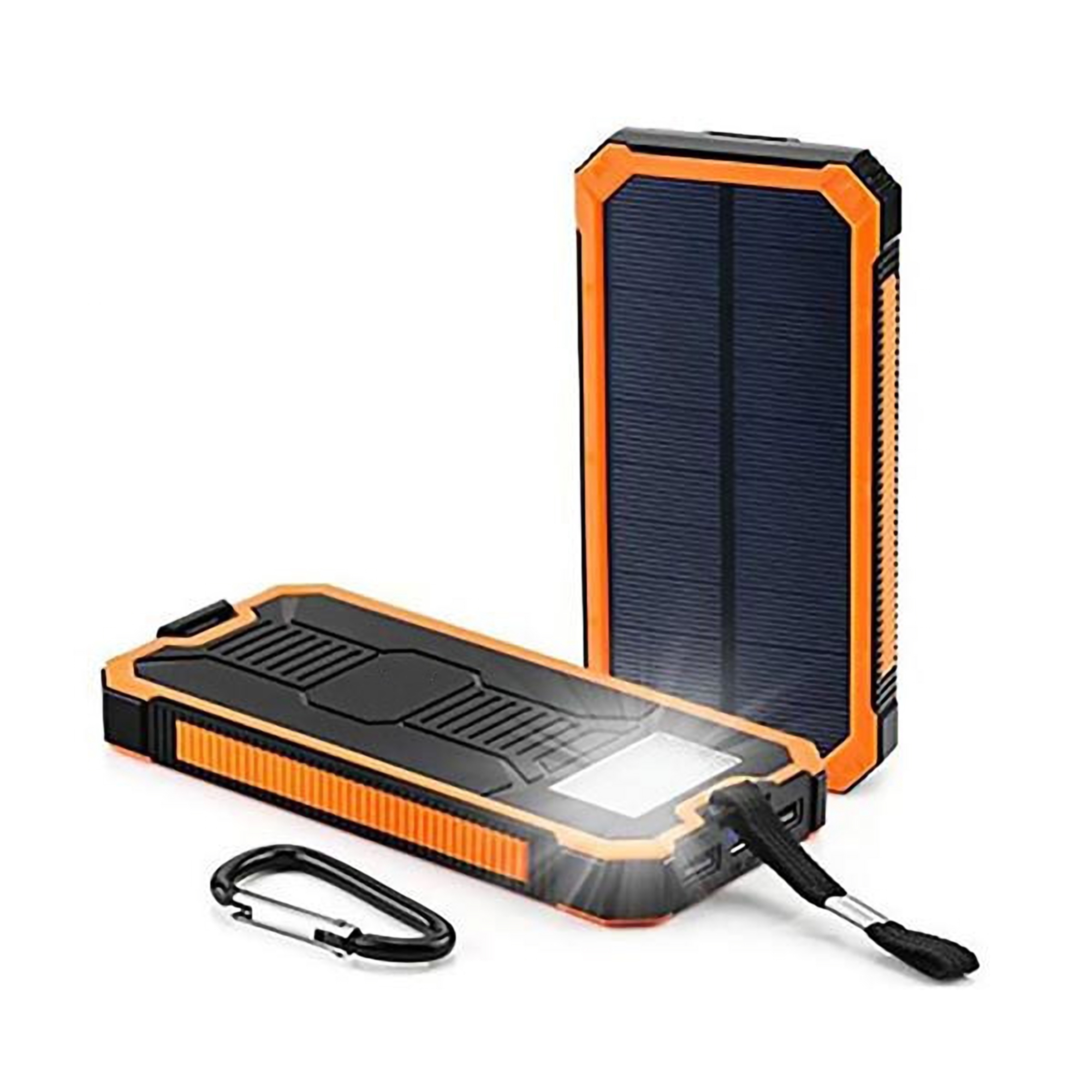 6000mAh Solar Power Bank w/LED Light and Carabiner 6