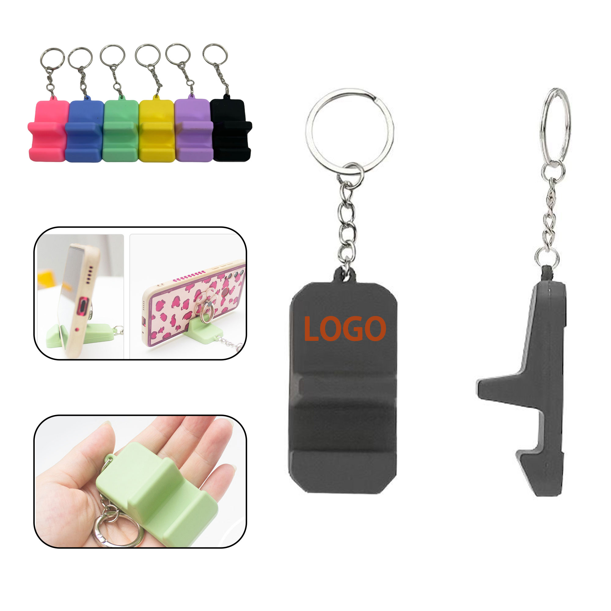 Portable Mini Phone Stand Keychain 4