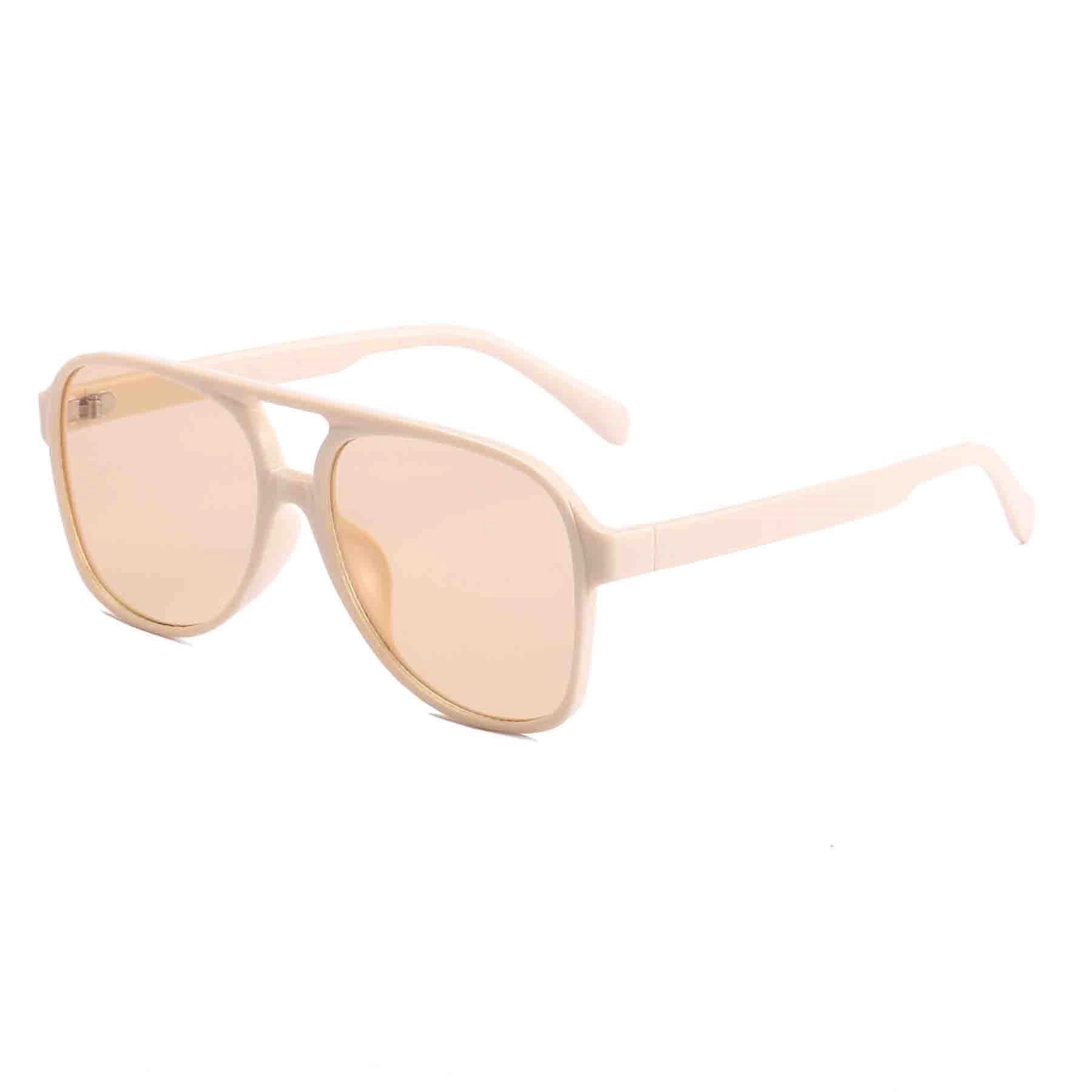 Uv400 Vintage Sunglasses Large Squared Aviator Frame 8