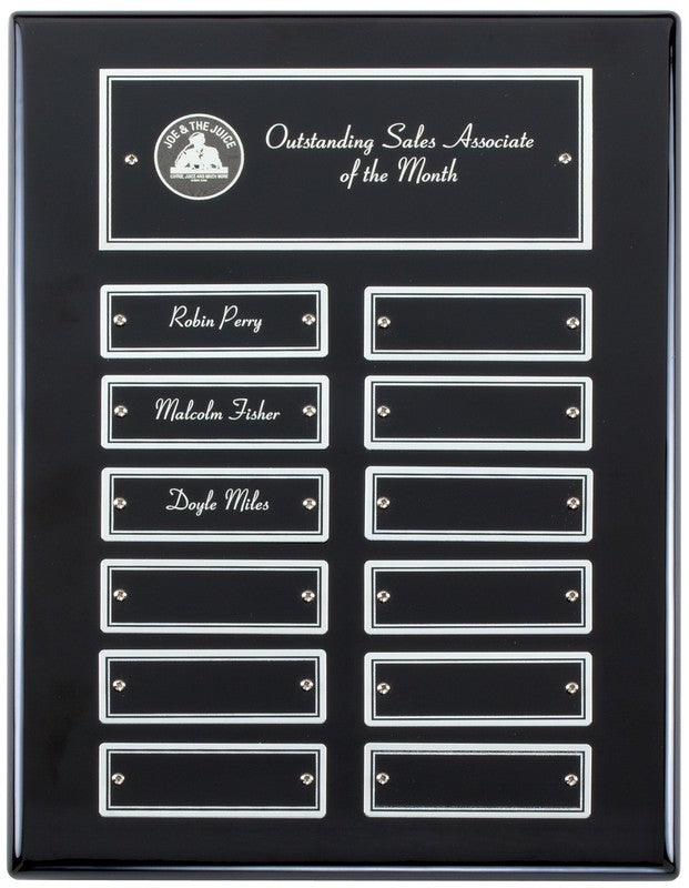 Perpetual Ebony Piano Finish Plaque 5