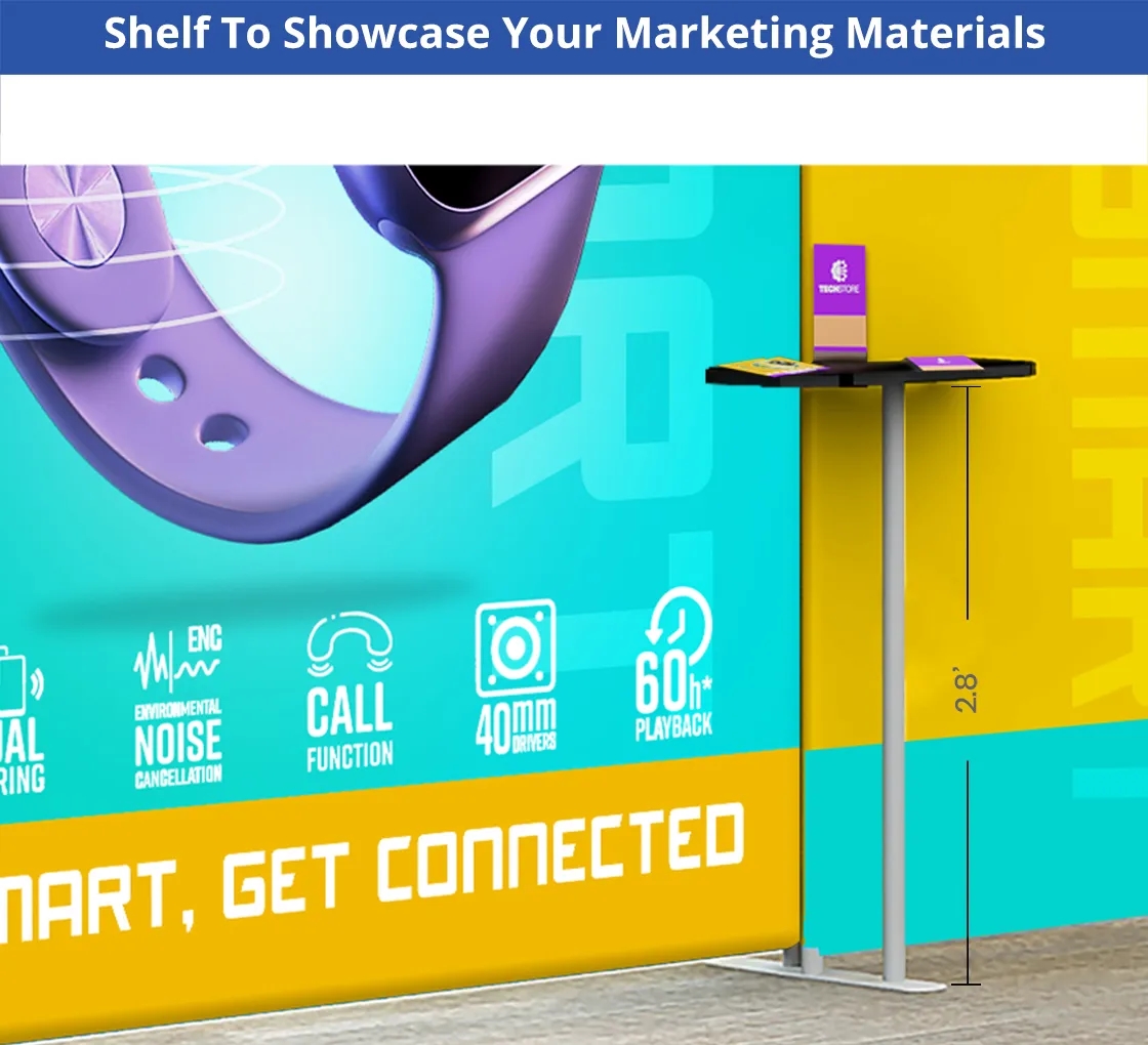 10ft Inline Trade Show Booth - Modular Display 12