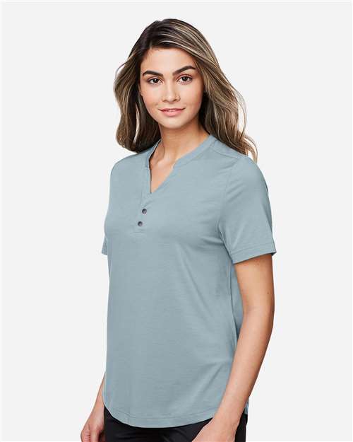 Women's JAQ Snap-Up Stretch Performance Polo - NE100W 36