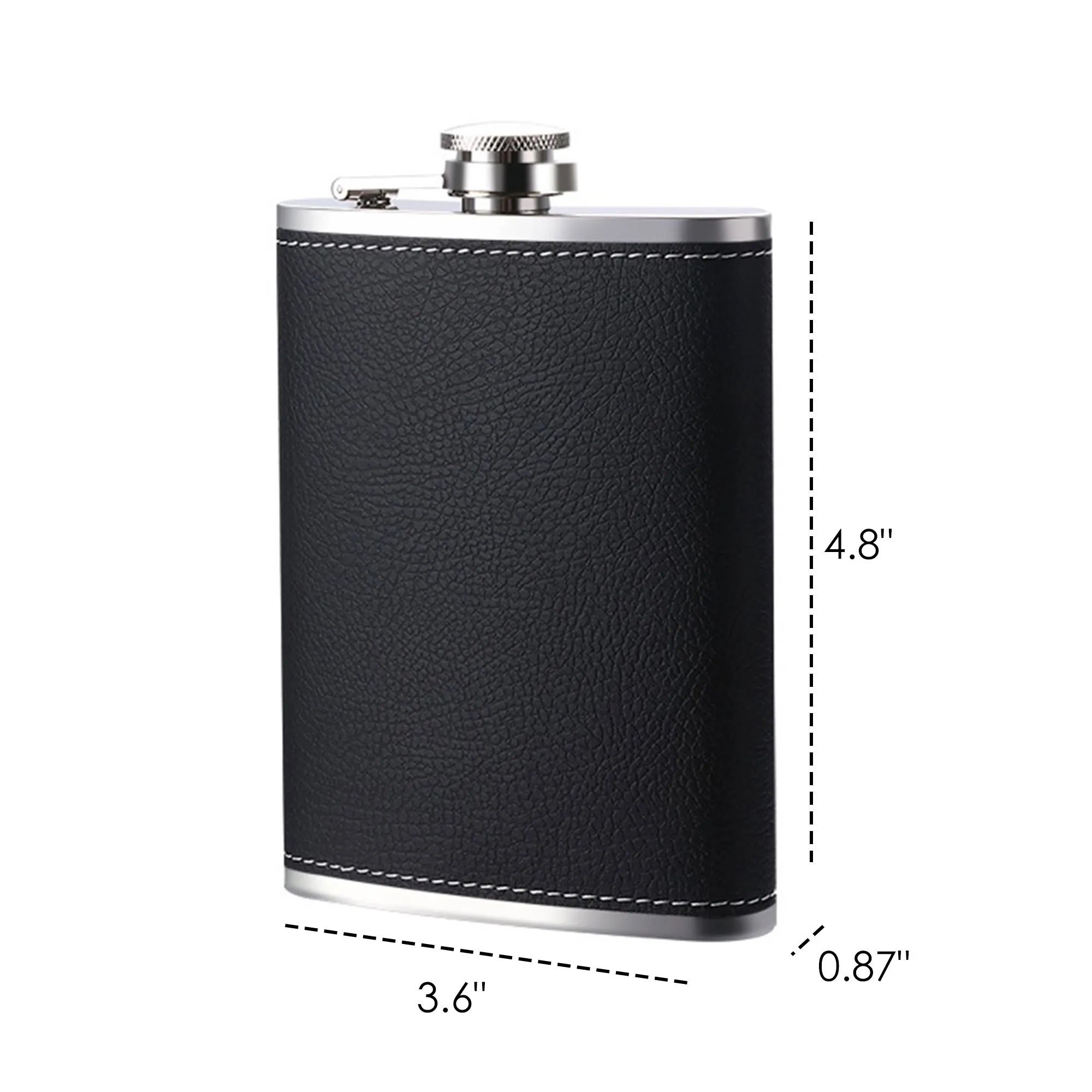 8 Oz. Flask, custom water bottle with logo imprint 2