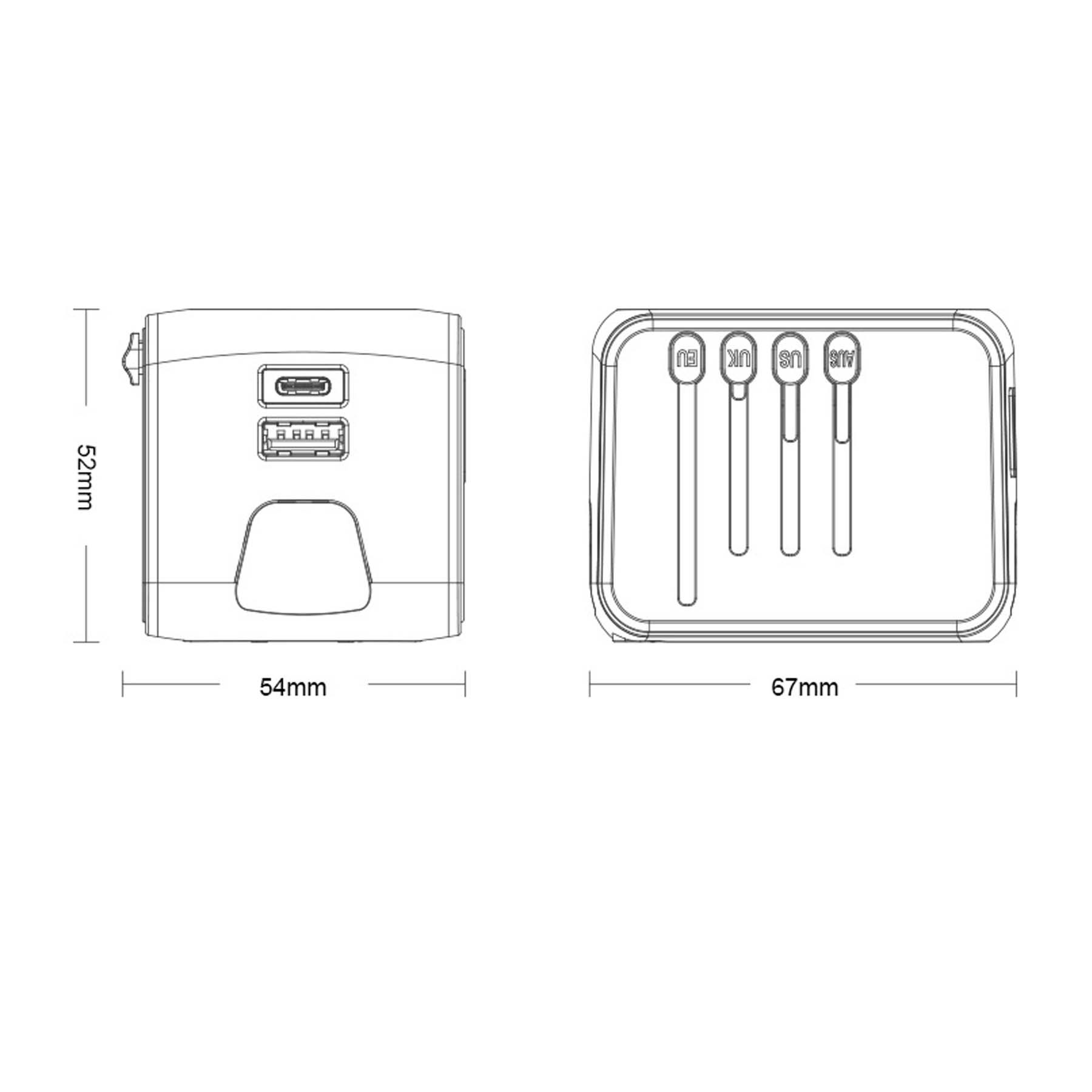 4 USB Ports Universal International Travel Power Adapter 2