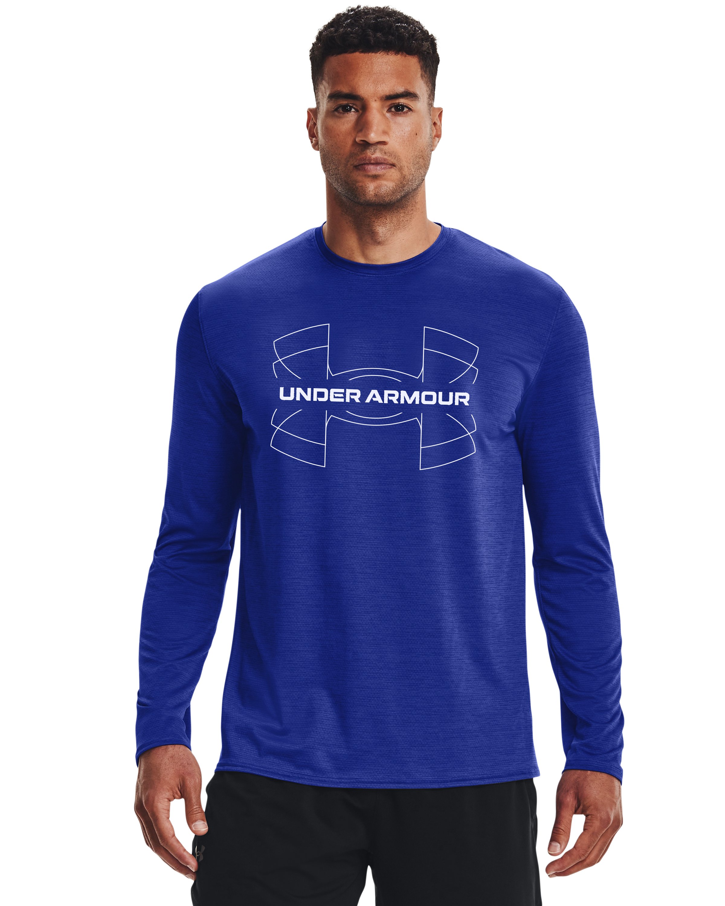 Men's UA Training Vent Graphic Long Sleeve, custom athletic wear with logo imprint 4