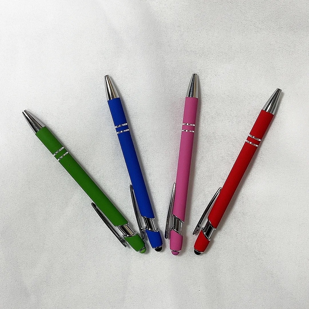 Metal Plunger Action Vector Stylus Pen with Custom Logo 4