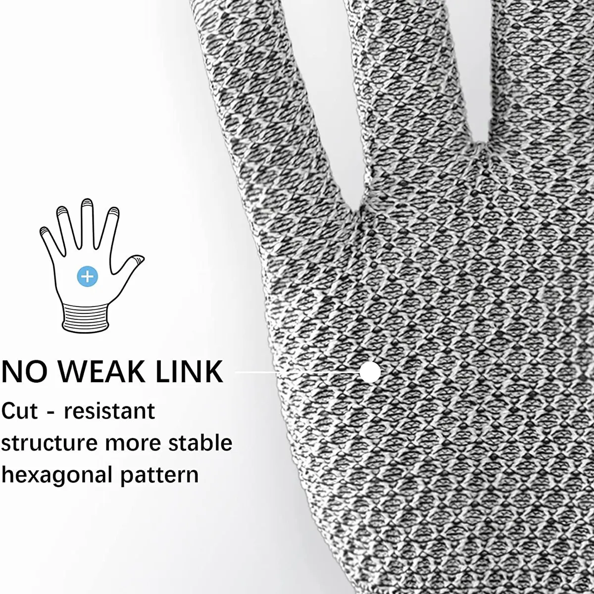 Level 5 Cut Proof Chainmail  Kitchen Safety HPPE Gloves 2