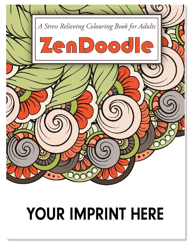 ADULT COLOURING BOOK - ZenDoodle Stress Relieving Colouring Book for Adults 3