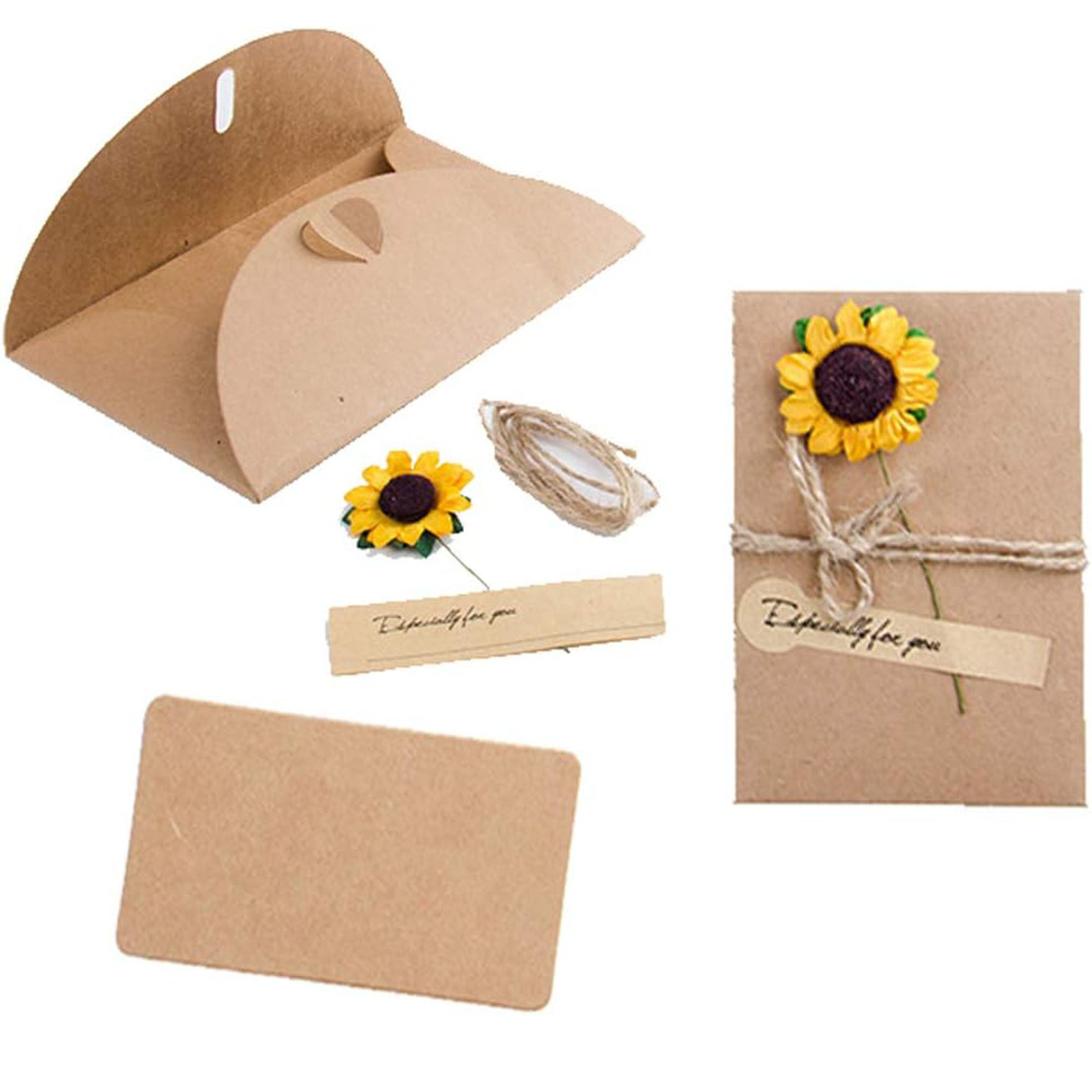 Dried Flowers Greeting Envelopes Card 2