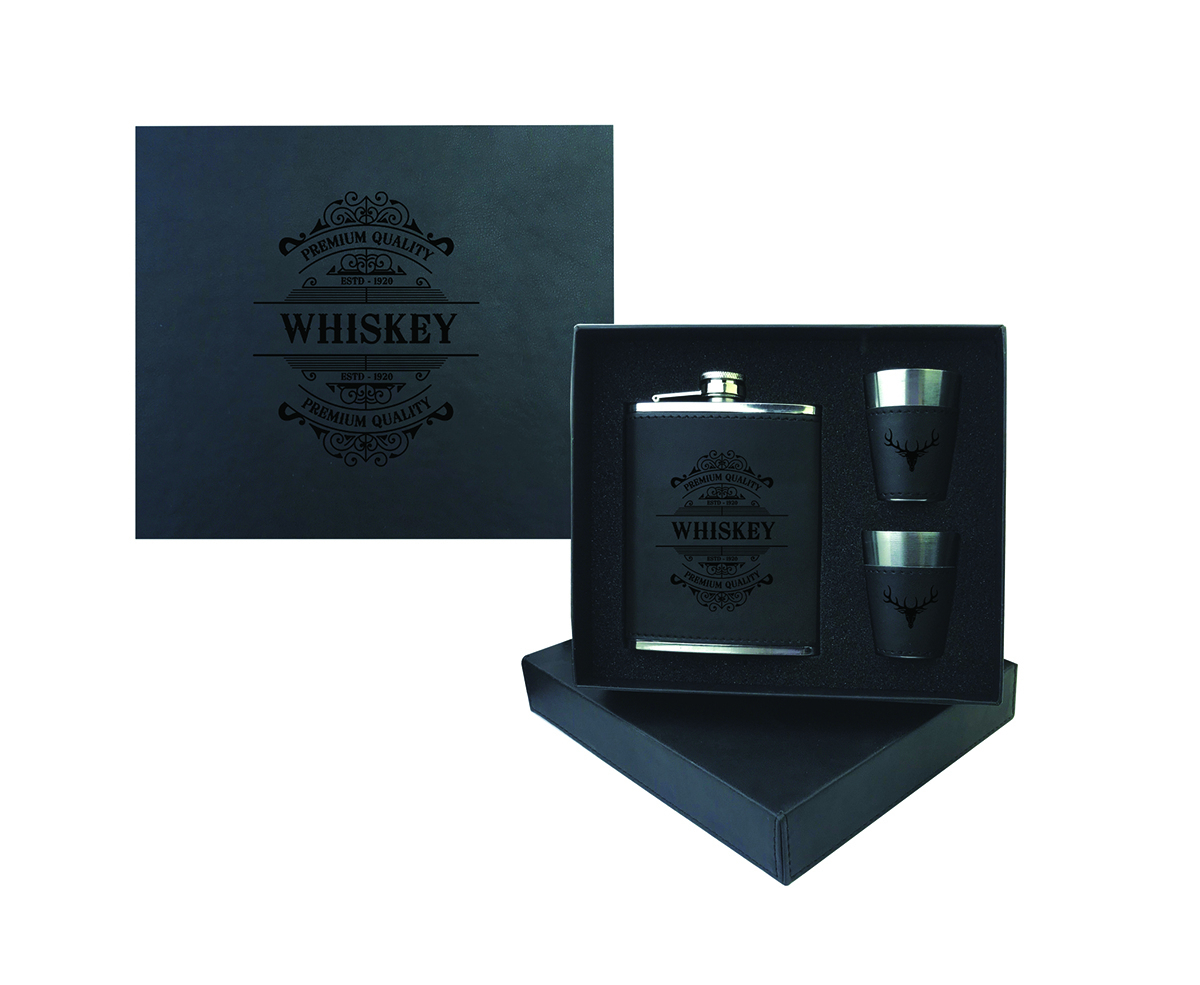 Flask and Shotglass Gift Set