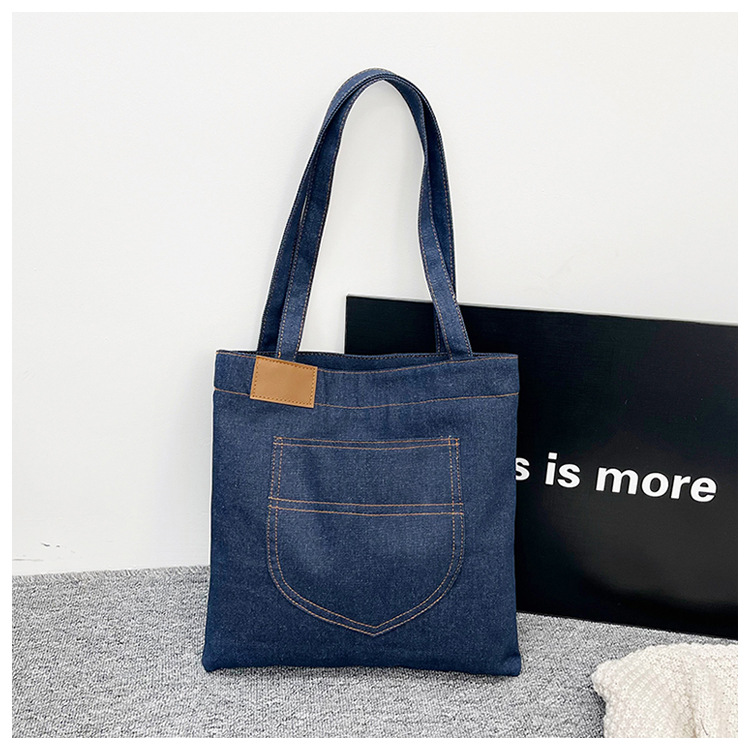 Denim Canvas Bag, custom tote bag with logo imprint 4