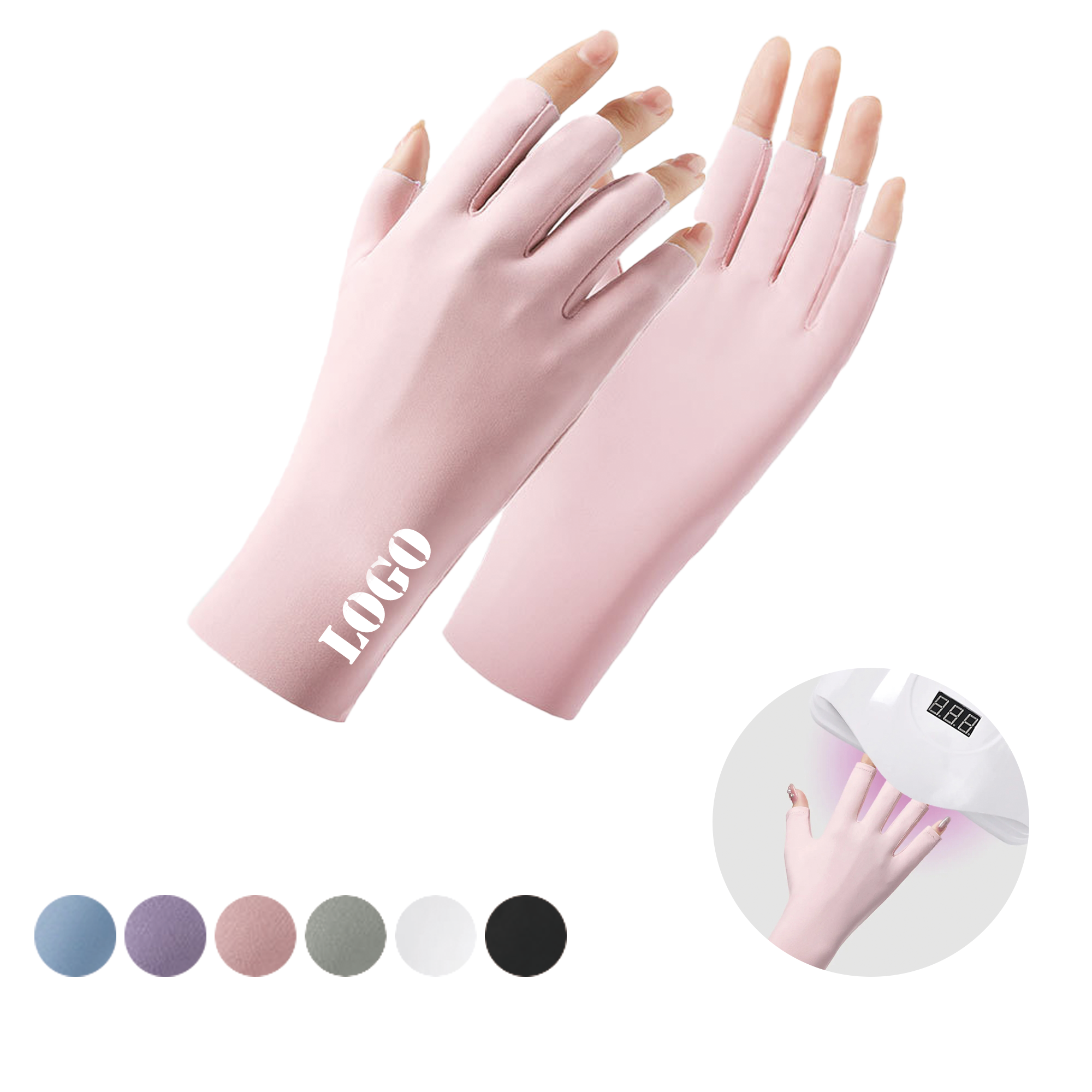 Nail Enhancement UV Resistant Ice Silk Gloves 3