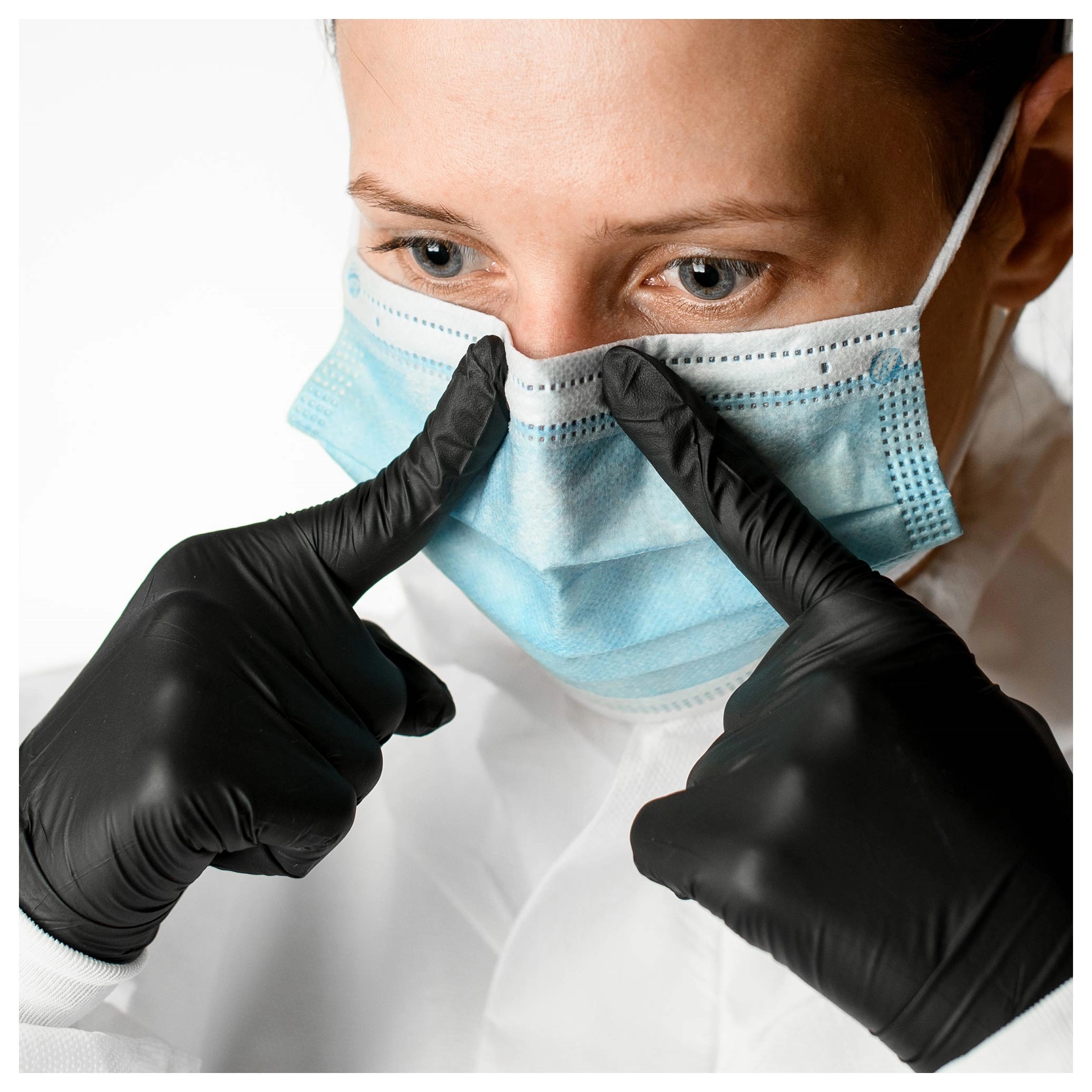 Black 510K Powder Free Nitrile Exam Gloves 3