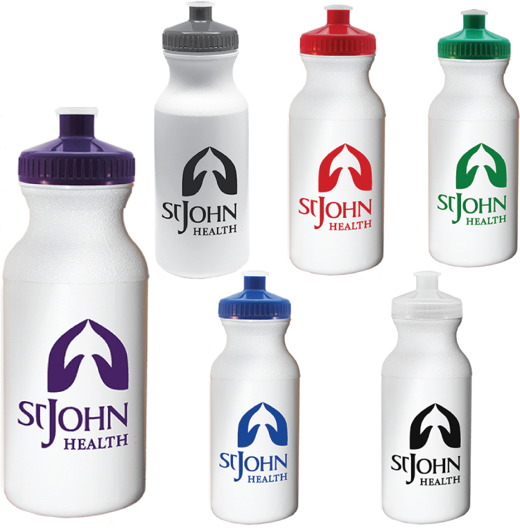 20 oz Plastic Water Bottle - Bike Bottle - USA Made - HDPE Plastic 5