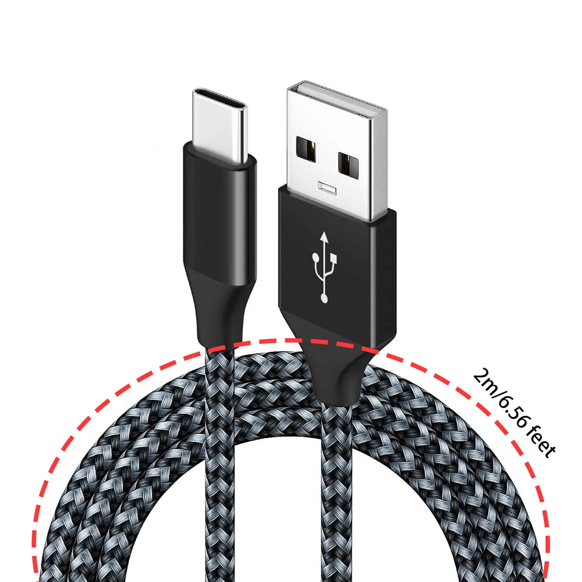 Type-C Nylon Braided Fast Charging Data Cable 2