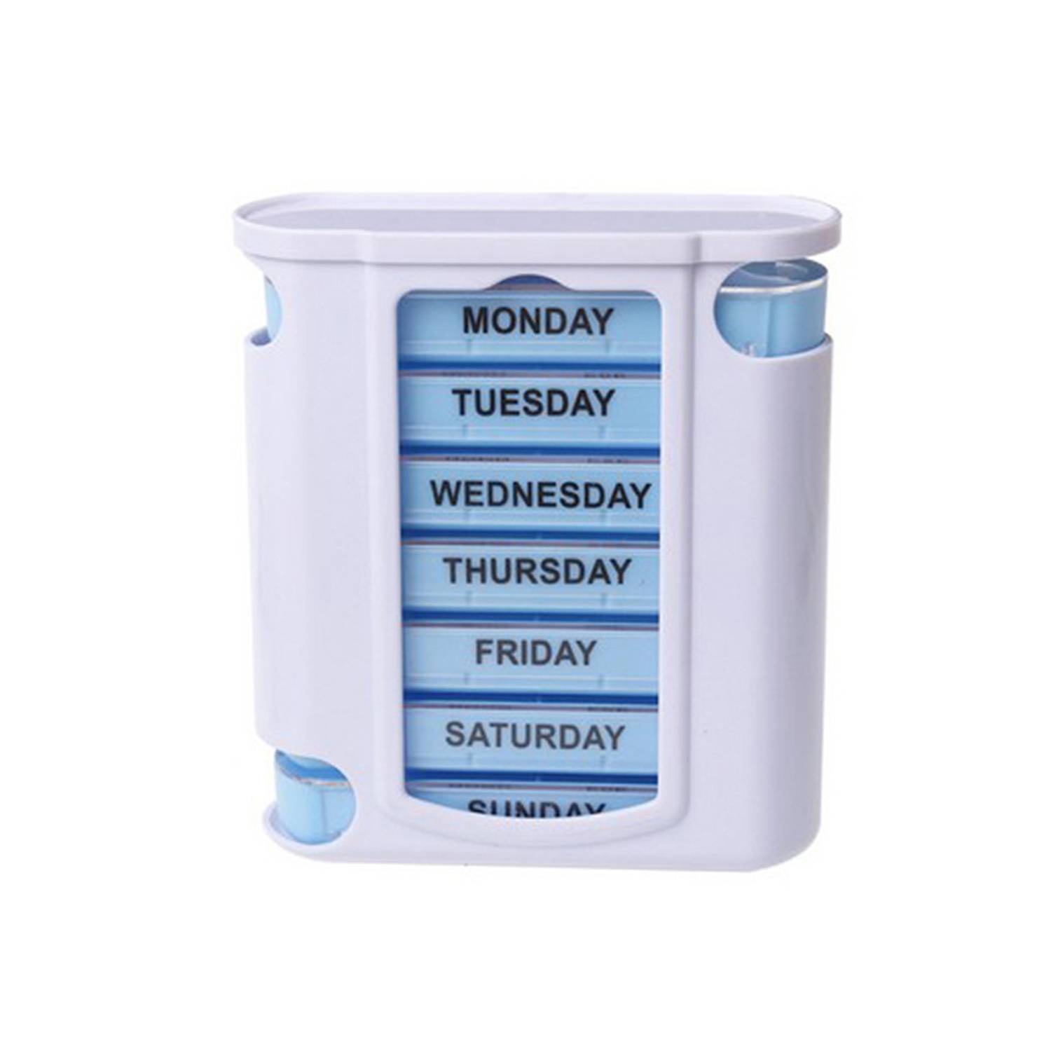 Plastic Pill Case Portable Drawer Moisture Resistant 3