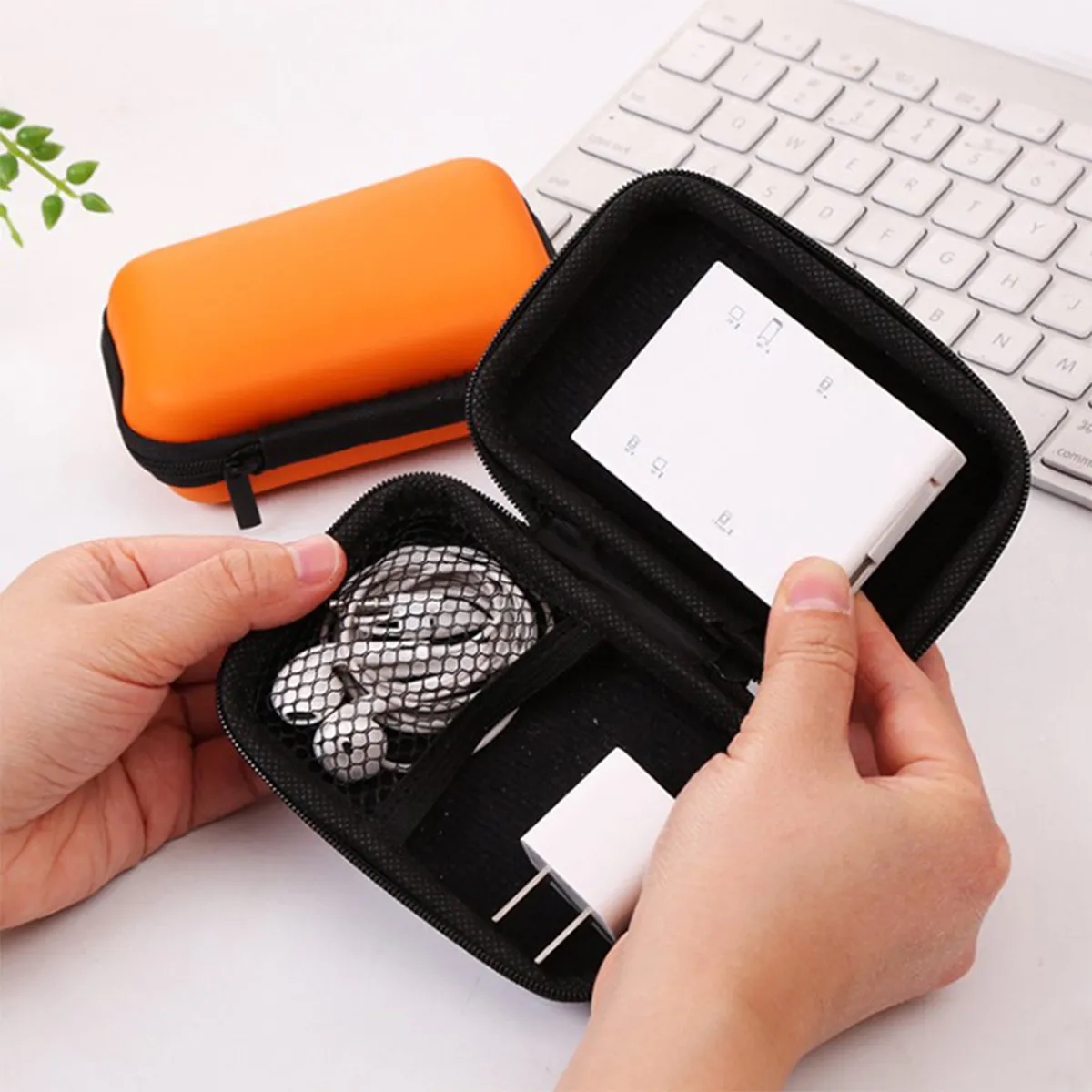 Portable Storage Bag Data Cable Charger Earphone Coin Purse 10