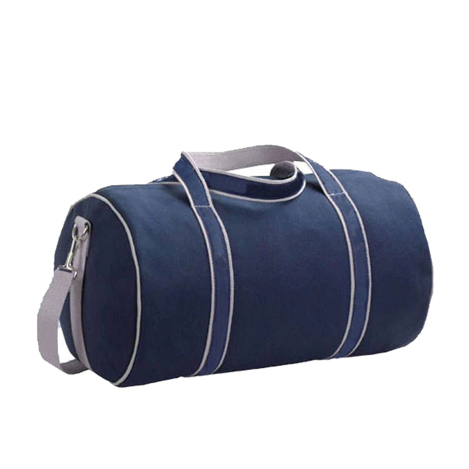 Lightweight Round-Shaped Canvas Gym Travel Bag w/ Strap 8