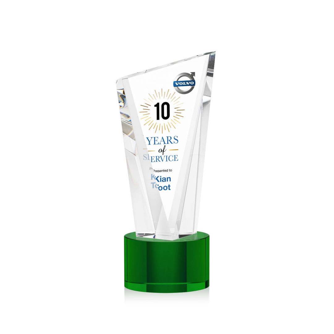 Plymouth VividPrint™ Award on Marvel Base - Green 12
