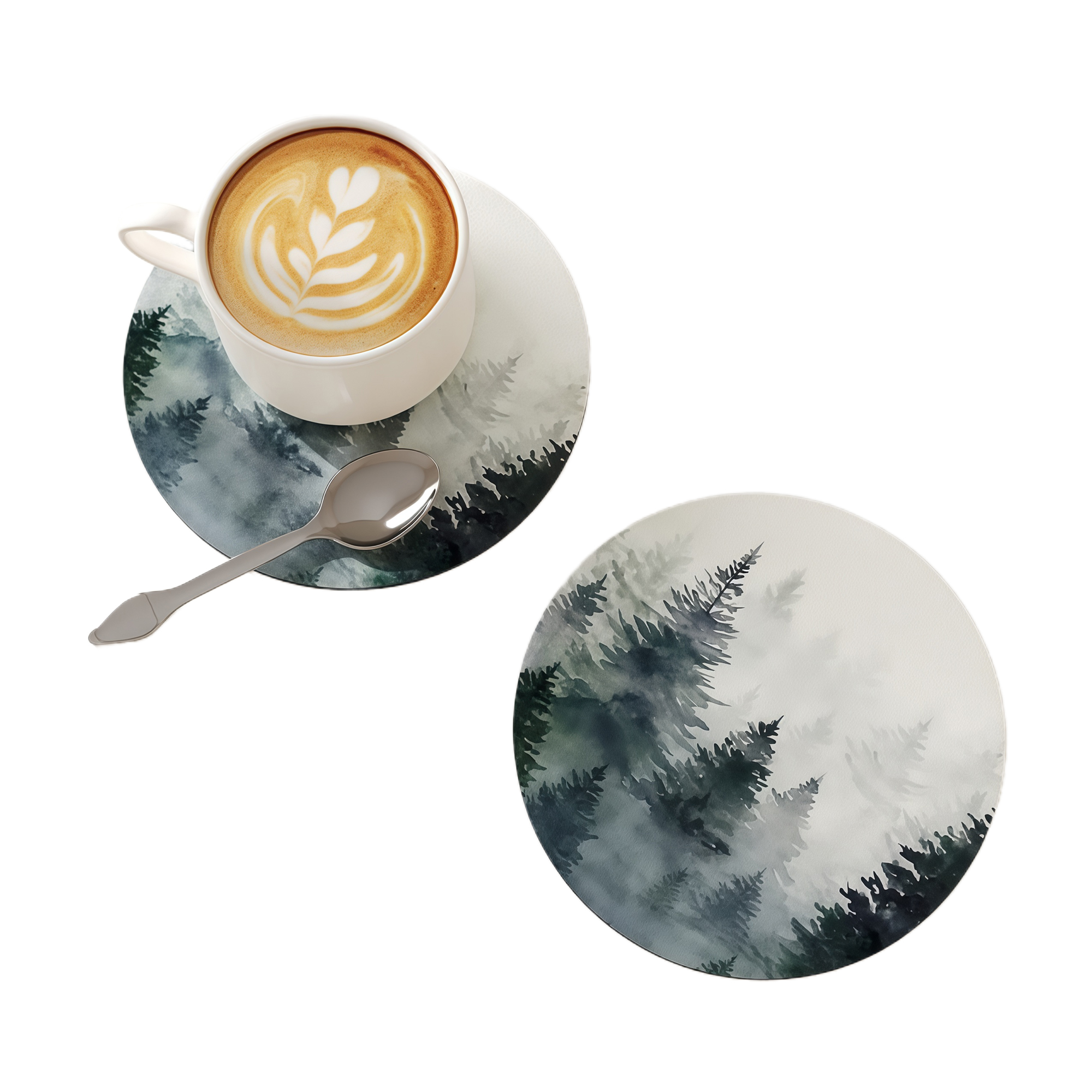 Absorbent Coaster Set - Non-Slip Heat Resistant Cup Mats for Coffee 3
