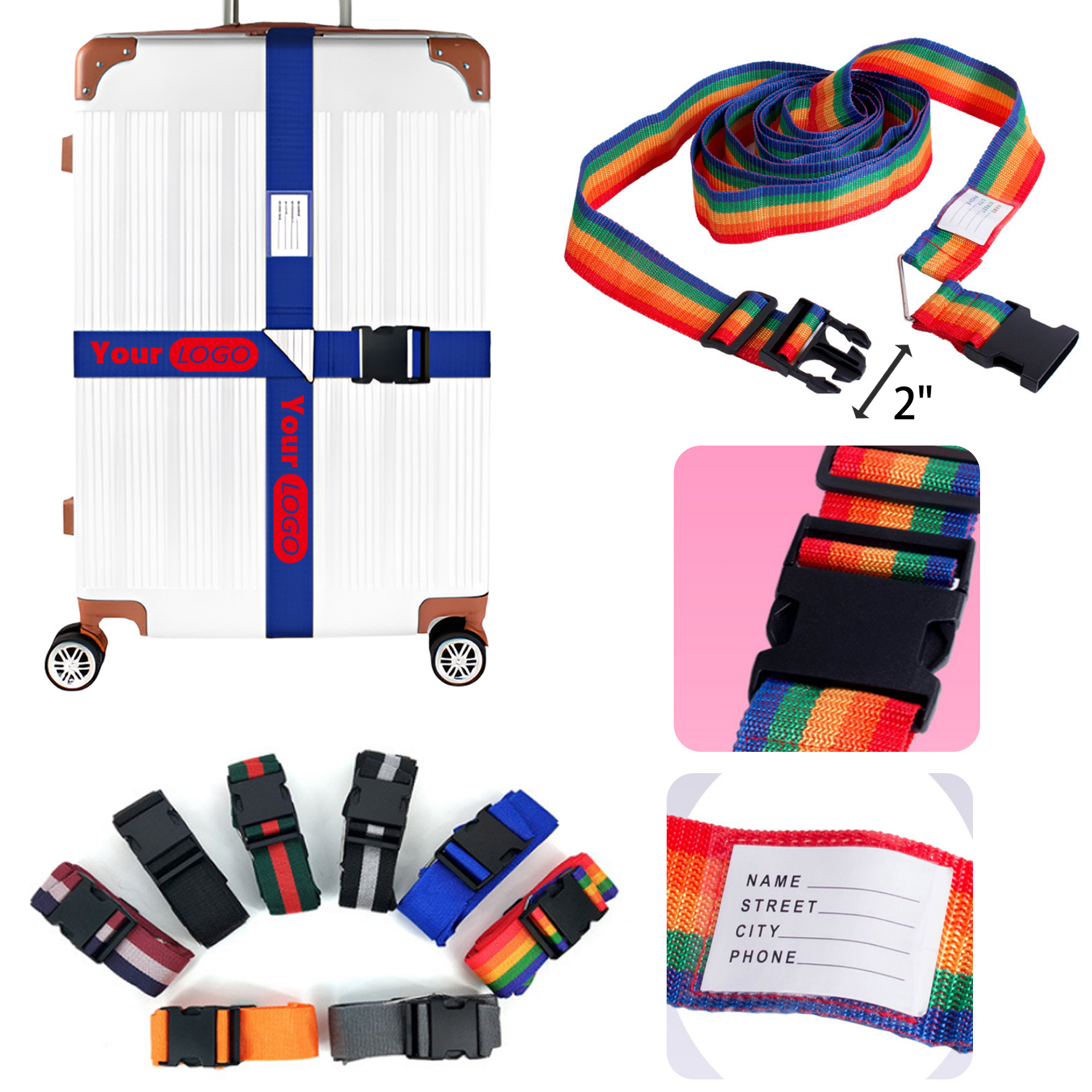 Adjustable Luggage Tie Straps 10