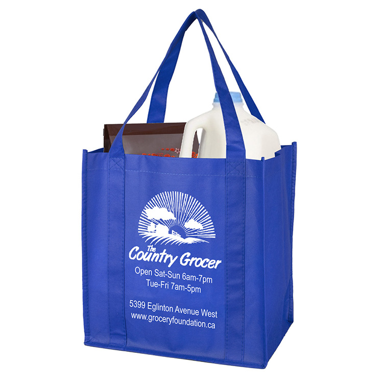12-1/2"W x 13"H x 8"Gusset - "MEGA" Grocery Shopping Tote Bag 11