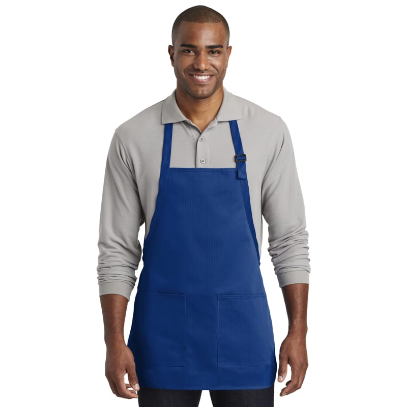 Port Authority Medium-Length Two-Pocket Bib Apron. 12