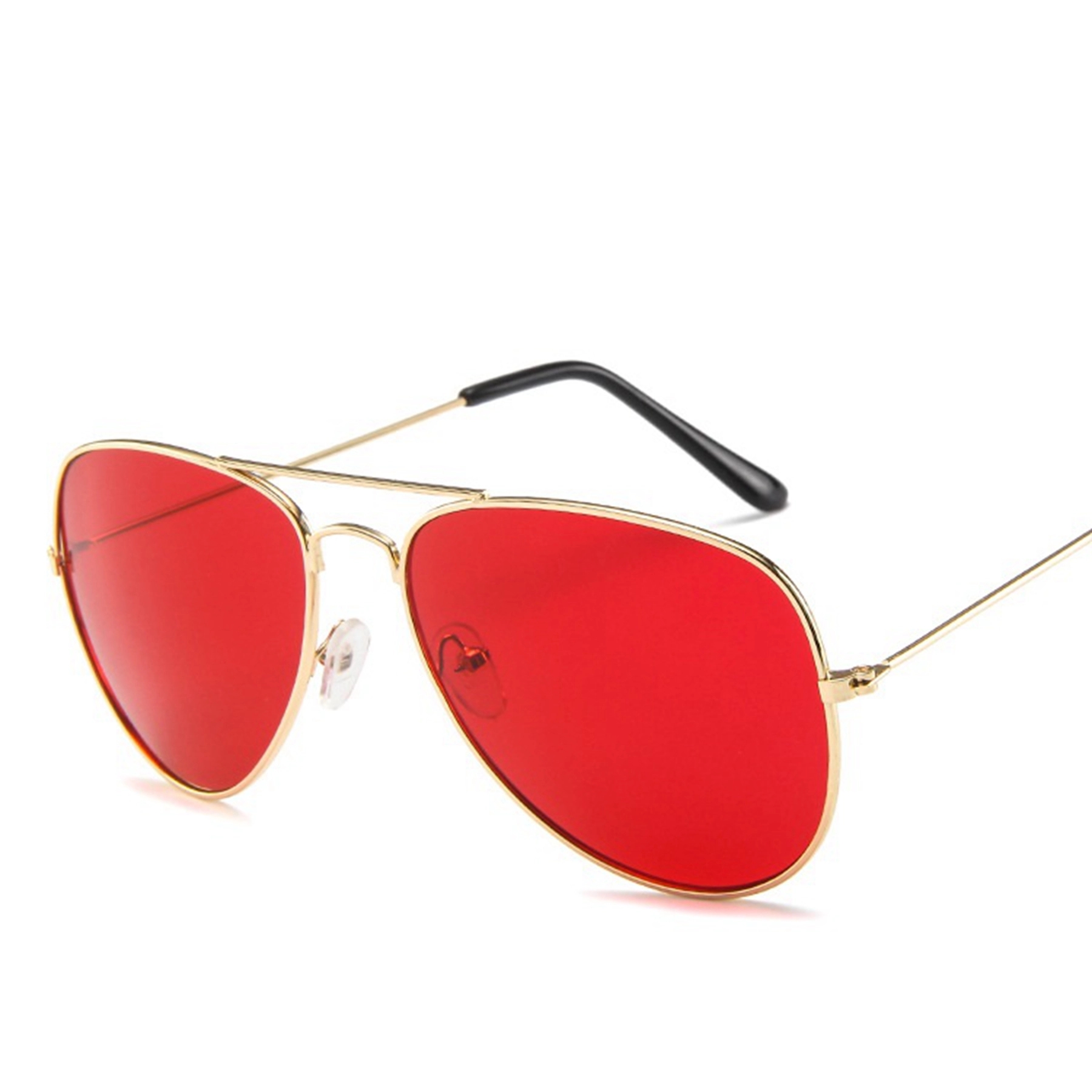 Double Bridge Metal Frame Gradient Sunglasses 9