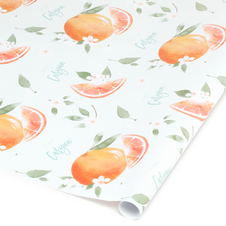 Clementine Personalized Wrapping Paper Roll 2