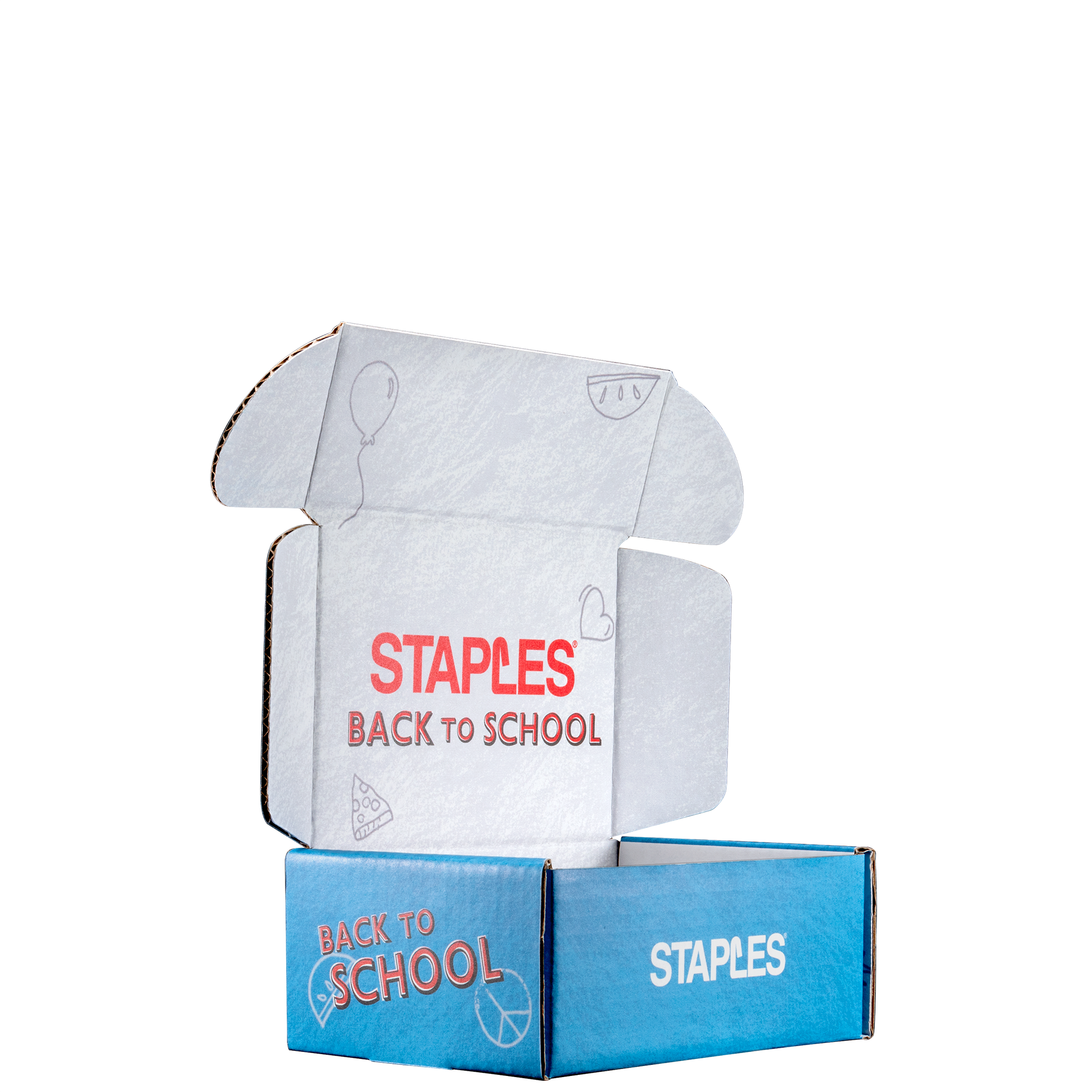 Mailing Box, B-Flute7" x 5" x 3" - White - B - 105 sq in 3