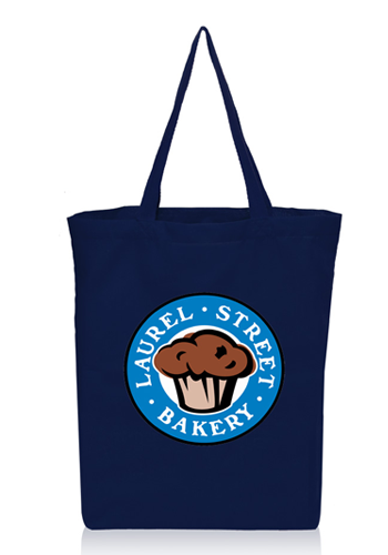 15W x 17H inch Gusseted Cotton Tote Bags 12