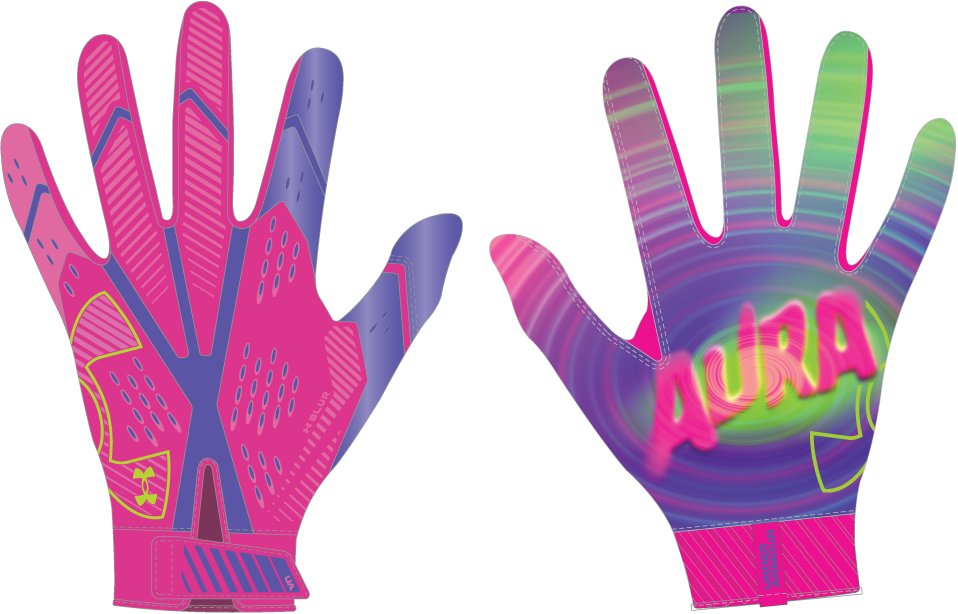UA Blur LE Kids' Football Gloves 19