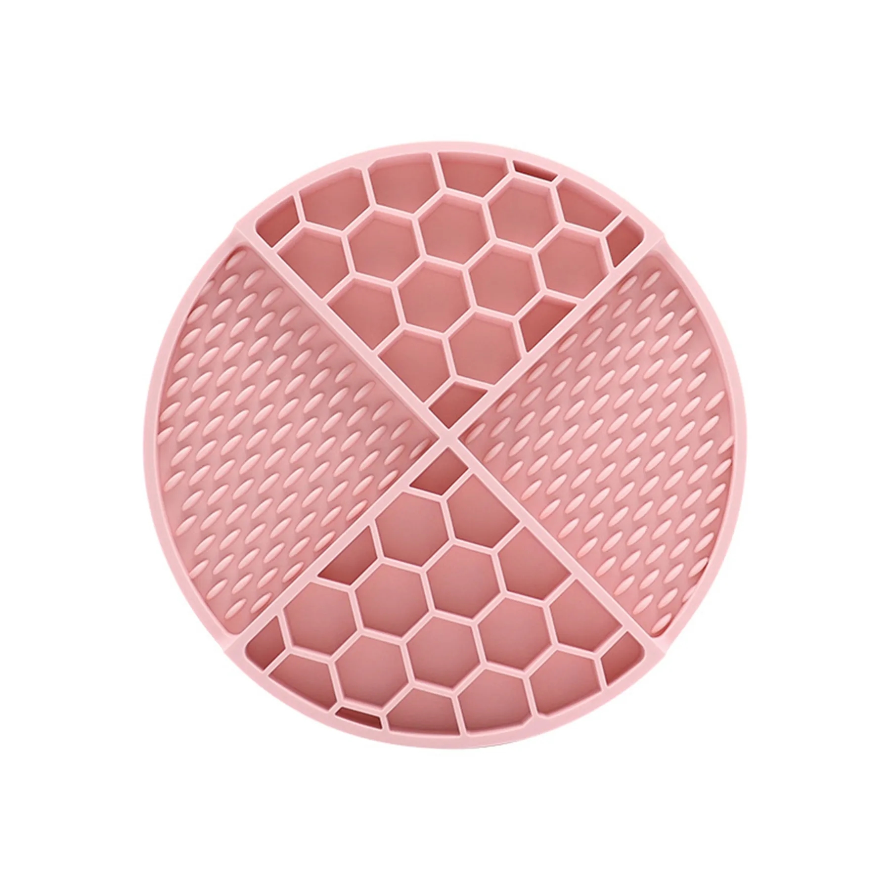 Round Honeycomb Silicone Slow Feeding Pet Lick Mat 8
