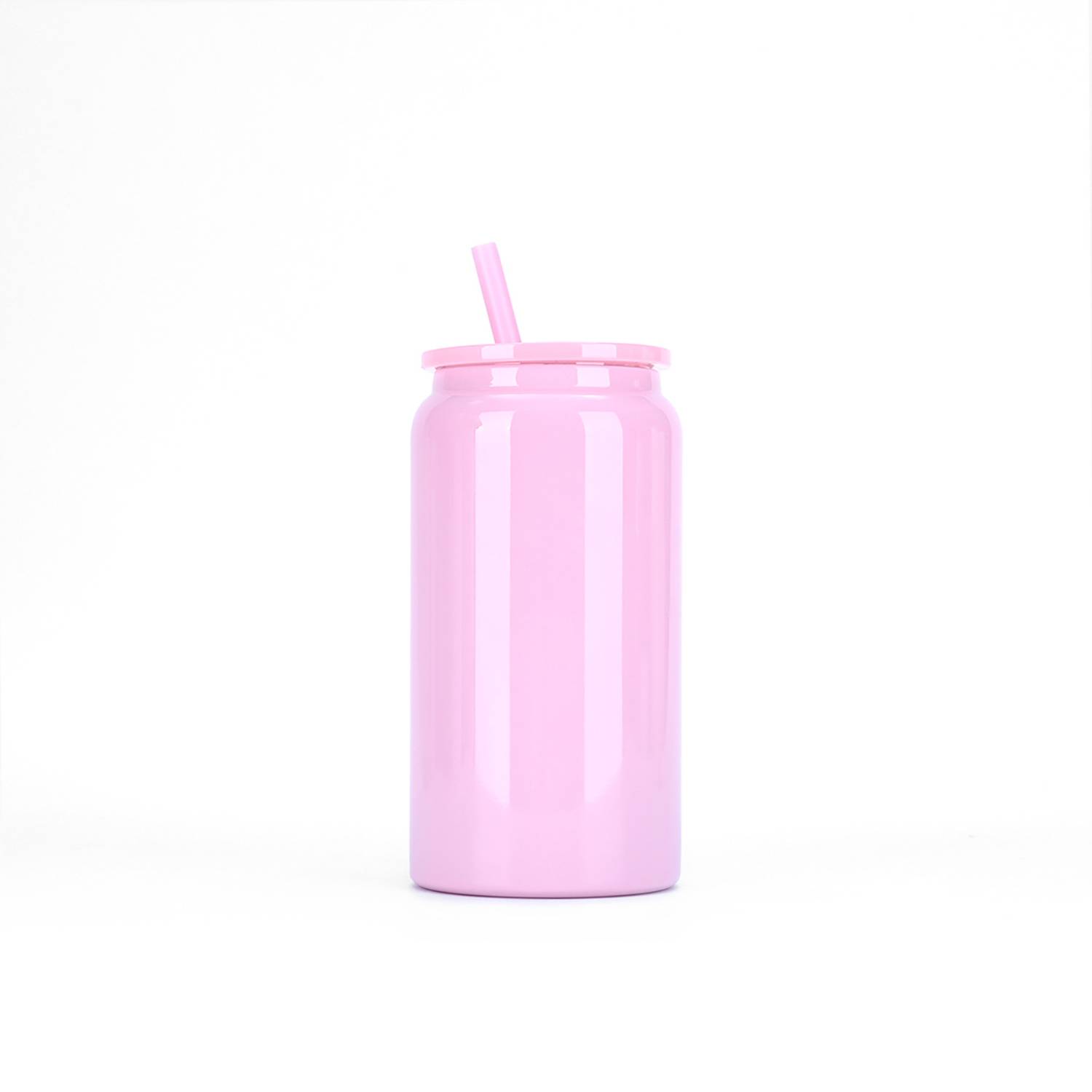 16Oz Stainless Steel Travel Insulated Cup W/ Straw 4