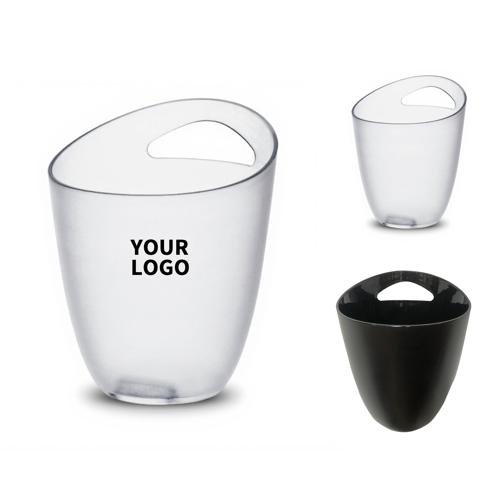 Clear Beverage Chill Bucket 3.5 Liter 7.5" x 4" x 9.7" 2