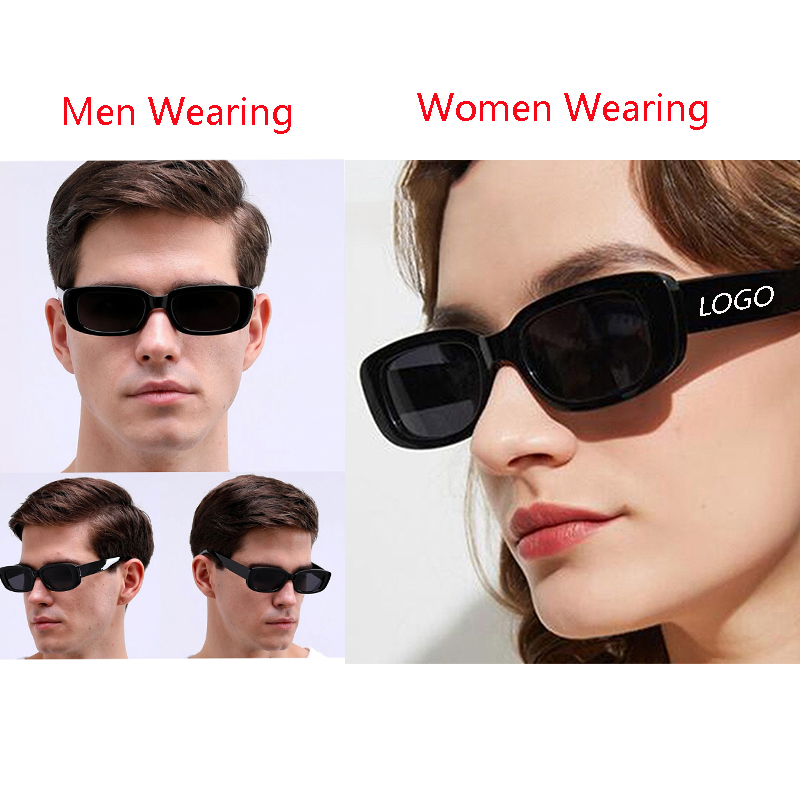 Rectangle Retro Fashion Sunglasses for Women Men 5